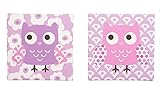 Dancing Owls Canvas Wall Art by Belle