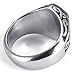 KONOV Stainless Steel Thors Hammer Men's Ring,Black - Size 13
