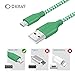 OKRAY Android Charger Cable, 4 Pack 6ft Micro USB Cable Nylon Braided Sync Charging Cord Compatible Android, Samsung Galaxy J3 J7 S6 S7 Edge, Tablet, LG, HTC, Nexus, Sony (Orange, Blue, Red, Green)