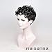 RUISENNA Afro Curly Hair Wigs for Black Woman Short Kinky Hair 100% Heat Resistant Fiber Synthetic Wig