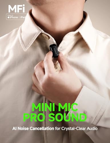 MAONO Kabelloses Handy Mikrofon - USB-C Wireless Mini Mikrofon für iPhone 17/16/15 Android, 4 Level Rauschunterdrückung, KI Stimmenwechsel, 30h Laufzeit, Mic für Vlog, YouTube, Aufnahmen, Wave T1 Mini 10