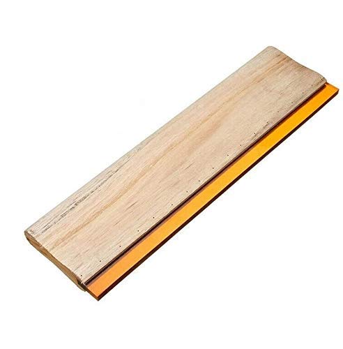 MACHSWON Silk Screen Printing Squeegee Wood Screen Handle Rubber Blade Scraper for Screen Printing 15CM