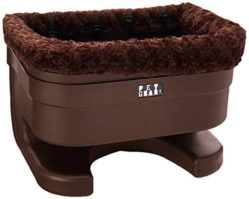 Pet Gear Booster Seat for Dogs/Cats, Removable Washable Comfort Pillow + Liner, Safety Tethers Included, Installs in Seconds, No Tools Required, Chocolate/Swirl, 16"