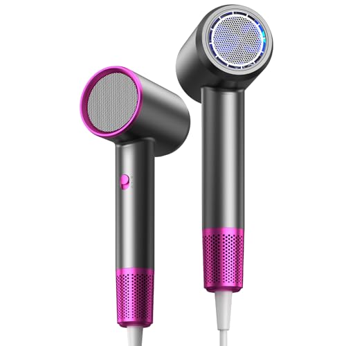 Hair Dryer Fast Dry 1800W Professional Ionic Hairdryer, Super Compact & Lightweight with Even Heat Anti-Static, Frizz-Control, Quick Drying, Energy Saving, Hairdryers for Women & Man