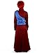 miccostumes Men's Ninja Cosplay Costume Japanese Monk Haori Amine Kimono Red Medium