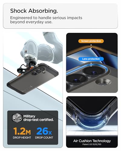 Spigen Tough Armor MagFit for Samsung Galaxy S26 case cover [MagSafe Compatible] - Gunmetal