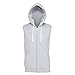 AWDis Just Hoods Mens Sleeveless Hoodie Jacket (XL) (Jet Black)