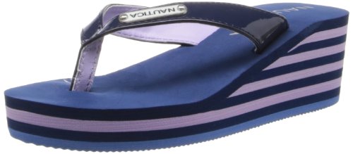 nautica wedge flip flops