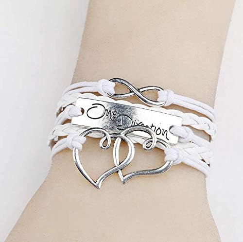 Fashion Infinite Bracelet Leather Knit Rope Love One Direction Heartpunk Charms