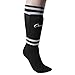 Champion Sports Youth Sock Style Soccer Shinguards - Ages 6-8 (Black)