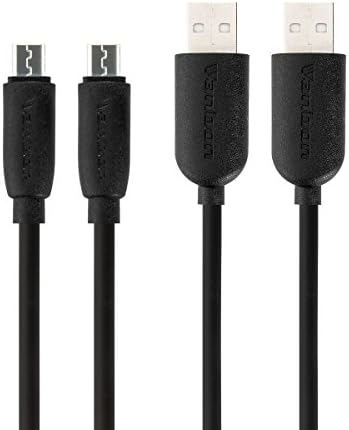 Anti-Freezing Micro USB (5ft) - Premium Durable and Soft Charging Cable with Eco-Friendly TPE Jacket for Samsung, Nexus, LG, Motorola, Android Smartphones and More (Black-2 Pack)