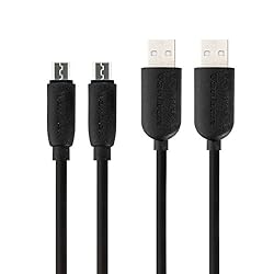 See Anti-Freezing Micro USB (5ft) - Premium Durable and Soft Charging Cable with Eco-Friendly TPE Jacket for Samsung, Nexus, LG, Motorola, Android Smartphones and More (Black-2 Pack) Details