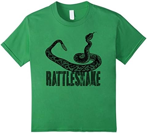 unisex-child Cool Rattlesnake Art Snake T-shirt Kids Boys Girls Child  6 Grass
