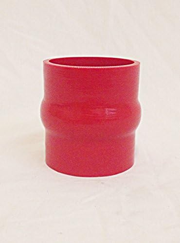 Aero Exhaust 4" Red Silicone Straight Hump Hose