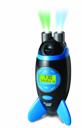 Discovery Kids Rocketship Projection Alarm Clock