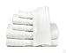 Premium Bamboo Cotton 6 Piece Towel Set (2 Bath Towels, 2 Hand Towels and 2 Washcloths) - Natural, Ultra Absorbent and Eco-Friendly (White)