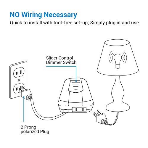 DEWENWILS Dimmer Switch, Foot Dimmer for Dimmable LED/CFL/Incandescent
