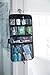 Fishers Finery Extra Large Hanging Toiletry Bag Shower Bag Travel Bag (Black, L)