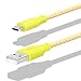 Micro USB Cable, 3-Pcs (3ft,6ft,10ft) Fasgear Nylon Braided USB 2.0 High Speed Data Sync Charge Cables For Android phone, Samung s7/s7 edge(Yellow)
