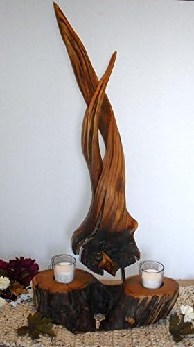 Driftwood Flame Decorative Sculpture Candle Holder