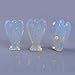 Justinstones Carved Synthetic Moonstone Opalite Glass Peace Angel Pocket Guardian AngelHealing Statue 1.5 inch
