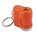 Carson MicroMini 20x LED Lighted Pocket Microscope with Built-In UV and LED Flashlight - Orange primary