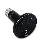 OMAYKEY 100W Ceramic Infrared Heat Emitter Brooder Coop Pet Infrared Lamp Bulb, AC 110V-120V, Black