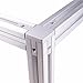 PZRT 4-Pack 2020 Series 3-Way End Corner Bracket Connector, with Screws for Standard 6mm T Slot Aluminum Extrusion Profile