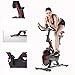 Indoor Fitness Bicycle – Stationary Cycling Bike – Ultra-quiet Exercise Bike – Home Bicycle Fitness Equipment 35lbs Heavy Duty Flywheel/Pulse Sensor/LCD Monitor/Adjustable Handlebar (Black)thumb 4