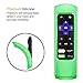 Fintie Protective Case for Roku Express HD/Express, Roku Premiere RC68 RC69 RC108 RC112 Remote – CaseBot Honey Comb Light Weight (Anti Slip) Shock Proof Silicone Remote Cover, Green Glow