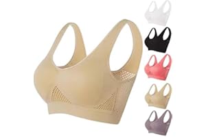 AIIONP 2024 New Breathable Cool Liftup Air Bra, Large Size Air Bra Breathable and Comfortable Mesh Sports Bra for Women