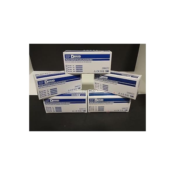 Dental Needle 27 Long Plastic (5x100pkg) 500 Count Self-Threading