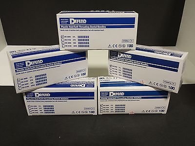 Dental Needle 27 Long Plastic (5x100pkg) 500 Count Self-Threading