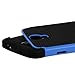 Galaxy S4 Case, E LV Galaxy S4 Case Hybrid Dual Layer Armor Defender Protective Case Cover (Hard Plastic with Soft Silicon) for Samsung Galaxy S4 S IV i9500 (BLUE)