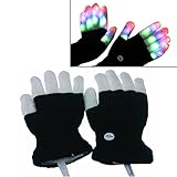 Babrit LED Flashlight Gloves Party Finger Light for Festival Kids Playing at Night or in Dark