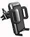 ICCKER Car Phone Mount - Fabulous Simple Convenient Universal Full 360° Rotation Adjustable Smartphone Car Air Vent Holder Cradle with One Touch Design, Black