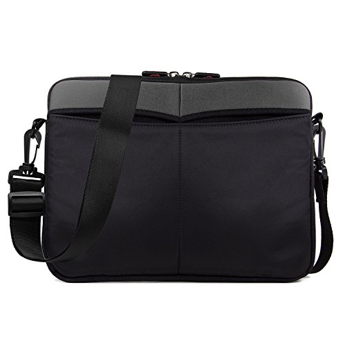 Kroo 12-13 Inch Laptop Sleeve Tablet Bag, Water Resistant Neoprene Notebook Computer Carrying Cover for MacBook, Microsoft Surface, Chromebook (Grey)