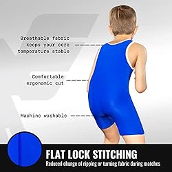 Elite Sports Kids Wrestling Youth Singlet, Standard