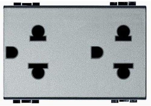 Bticino livinglight - Base schuko Duplex 2 Poles+euroamerican Land