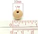 Dealglad 200Pcs 10mm Wooden Beads, Unfinished Natural Wood Spacer Beads Wooden Loose Beads for Crafts DIY Jewelry Making