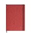 Clairefontaine - Ref 793432C - Age Bag Thread-Bound Notebook (192 Pages) - A5 Size, Dot Rulings, 90gsm Brushed Vellum Paper, Elastic Closure - Red Cover