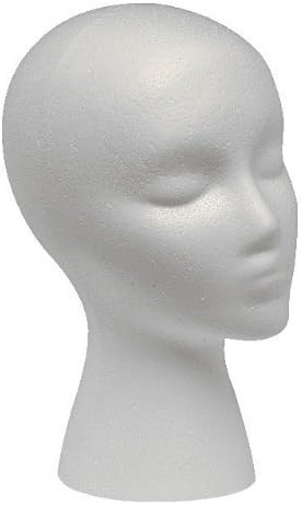 Case Giell Styrofoam Foam Mannequin Wig Head Display Hat Cap by Giell