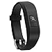SnowCinda 11 Colors Garmin Vivofit 3 Vivofit JR Bands With Secure Watch Clasp, Silicone Replacement Bands for Garmin Vivofit 3 JR (Black)