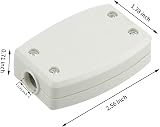 Fantasyon 2 Pack 3-Terminal Junction Box 13A 250V Cable Joiner White view 2