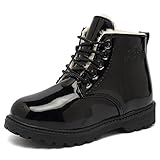 CIOR Boy's Girl's Waterproof Winter Warm Ankle Boots Zipper Cute Casual Shoes(Toddler/Little Kid)