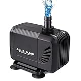 Pedy Water Pump, 400GPH (1500L/H) Submersible Water Pump For Pond, Aquarium, Fish Tank Fountain Water Quiet Pump Hydroponics, 15W