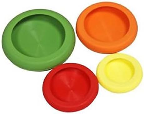 Food Saver - Reusable Silicone Fruit and Vegetable Huggers - Set of 4 - Can and Jar Covers