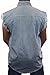 LIGHT DENIM Basic Plain Sleeveless Denim Biker Shirt (2X)