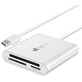 EC Technology Superspeed USB 3.0 Multi-In-1 Card Reader for SD/CF/Micro SD-Silver