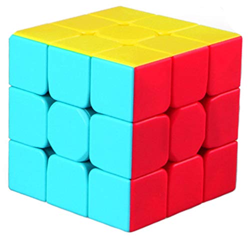 Qiyi Speed Cube 3X3 Stickerless Magic Cube Puzzle Toy Colorful